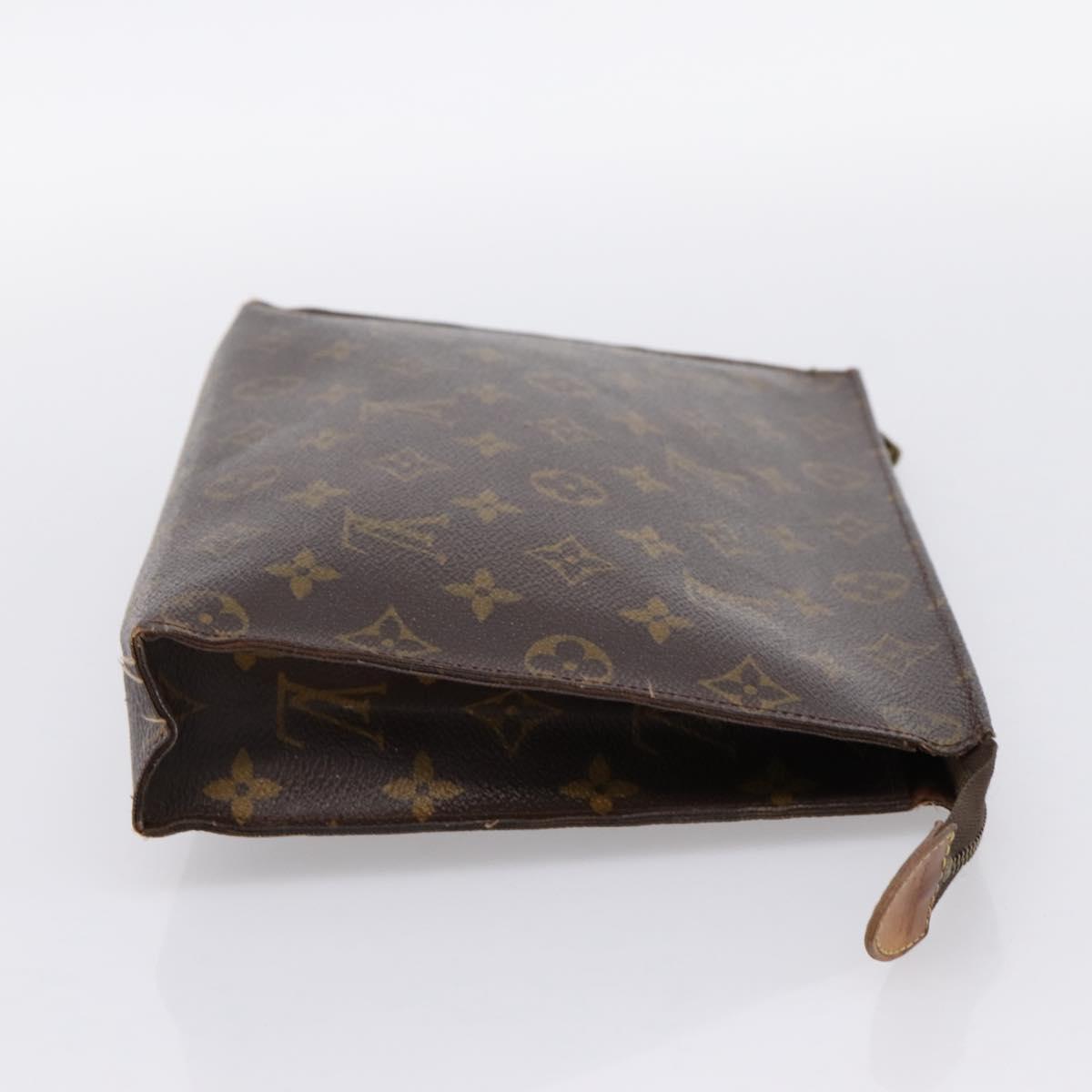 LOUIS VUITTON Monogram Poche Toilette 26 Pouch M47542 LV Auth 203477