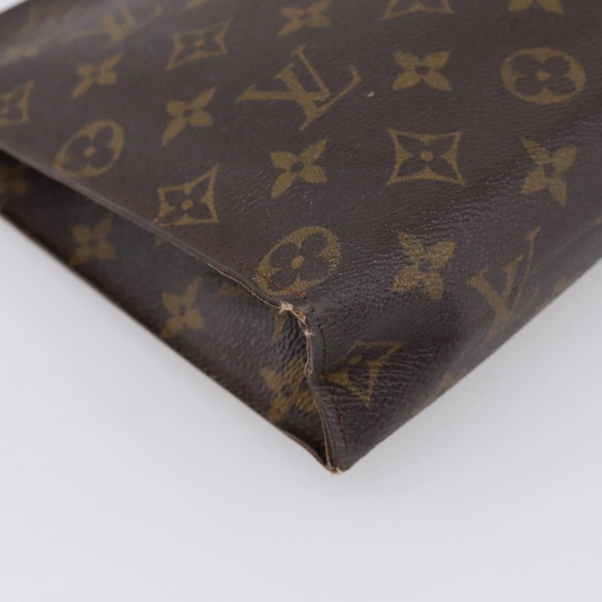 LOUIS VUITTON Monogram Poche Toilette 26 Pouch M47542 LV Auth 203477