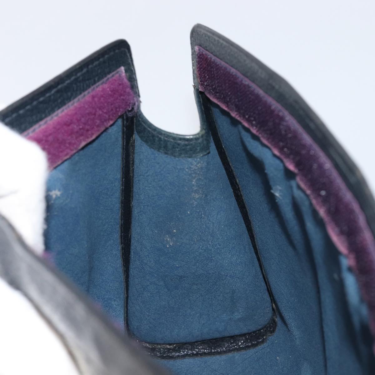 GUCCI GG Supreme Sherry Line Clutch Bag PVC Navy 67 014 2125 Auth 203478