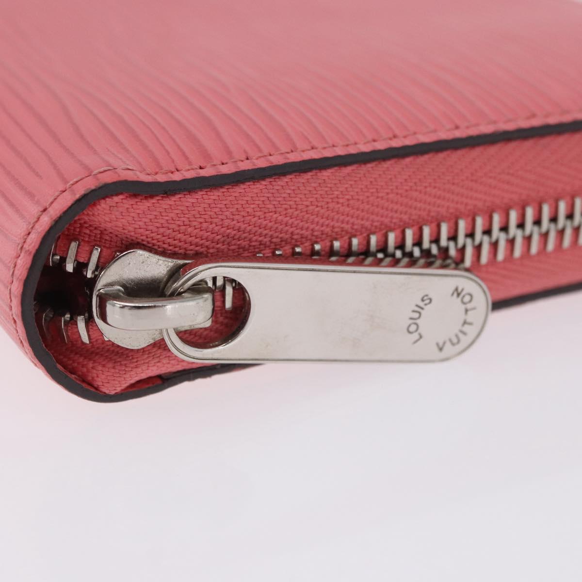 LOUIS VUITTON Epi Zippy Wallet Long Wallet Pink Coraille M60663 LV Auth 203487V