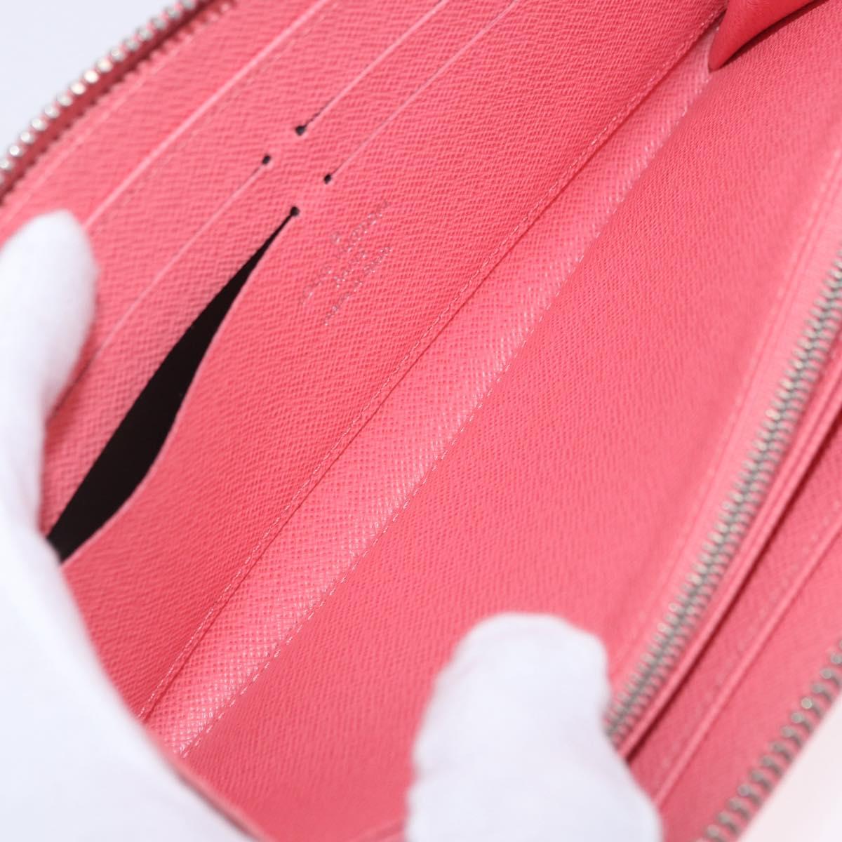LOUIS VUITTON Epi Zippy Wallet Long Wallet Pink Coraille M60663 LV Auth 203487V