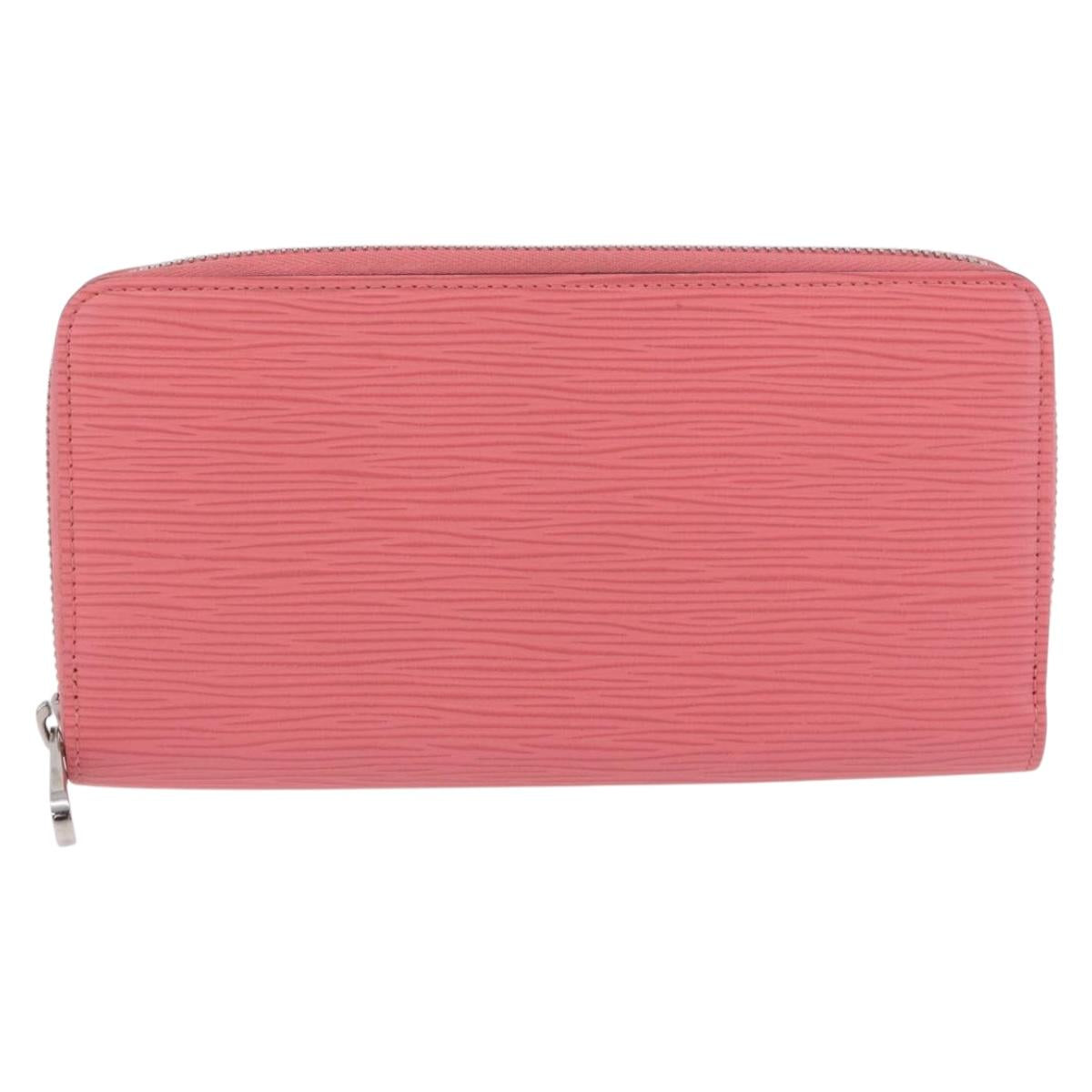 LOUIS VUITTON Epi Zippy Wallet Long Wallet Pink Coraille M60663 LV Auth 203487V