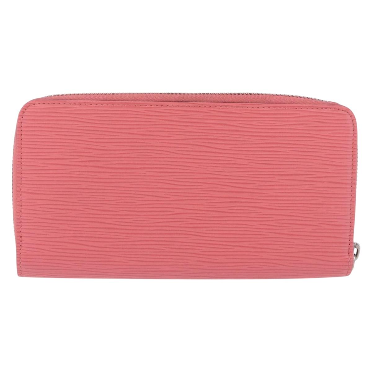 LOUIS VUITTON Epi Zippy Wallet Long Wallet Pink Coraille M60663 LV Auth 203487V