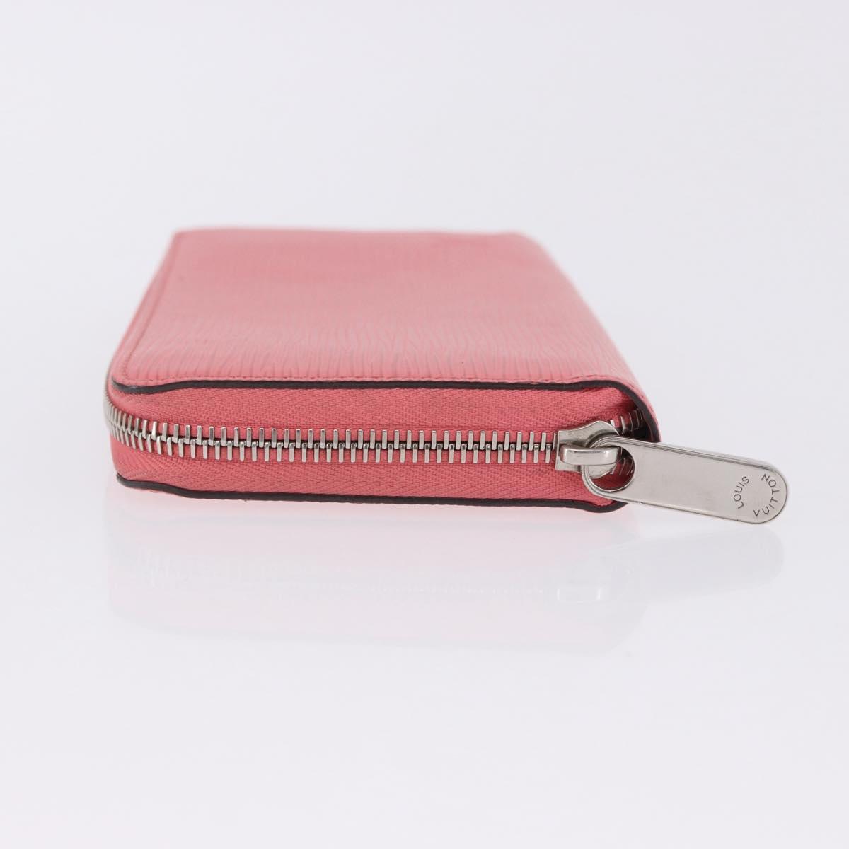 LOUIS VUITTON Epi Zippy Wallet Long Wallet Pink Coraille M60663 LV Auth 203487V