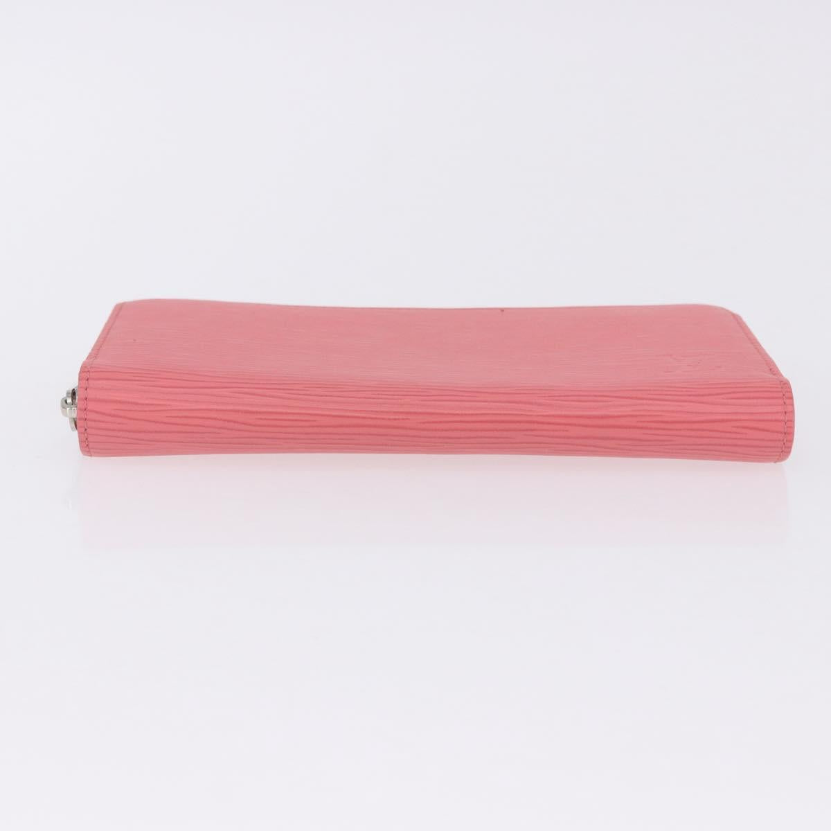 LOUIS VUITTON Epi Zippy Wallet Long Wallet Pink Coraille M60663 LV Auth 203487V