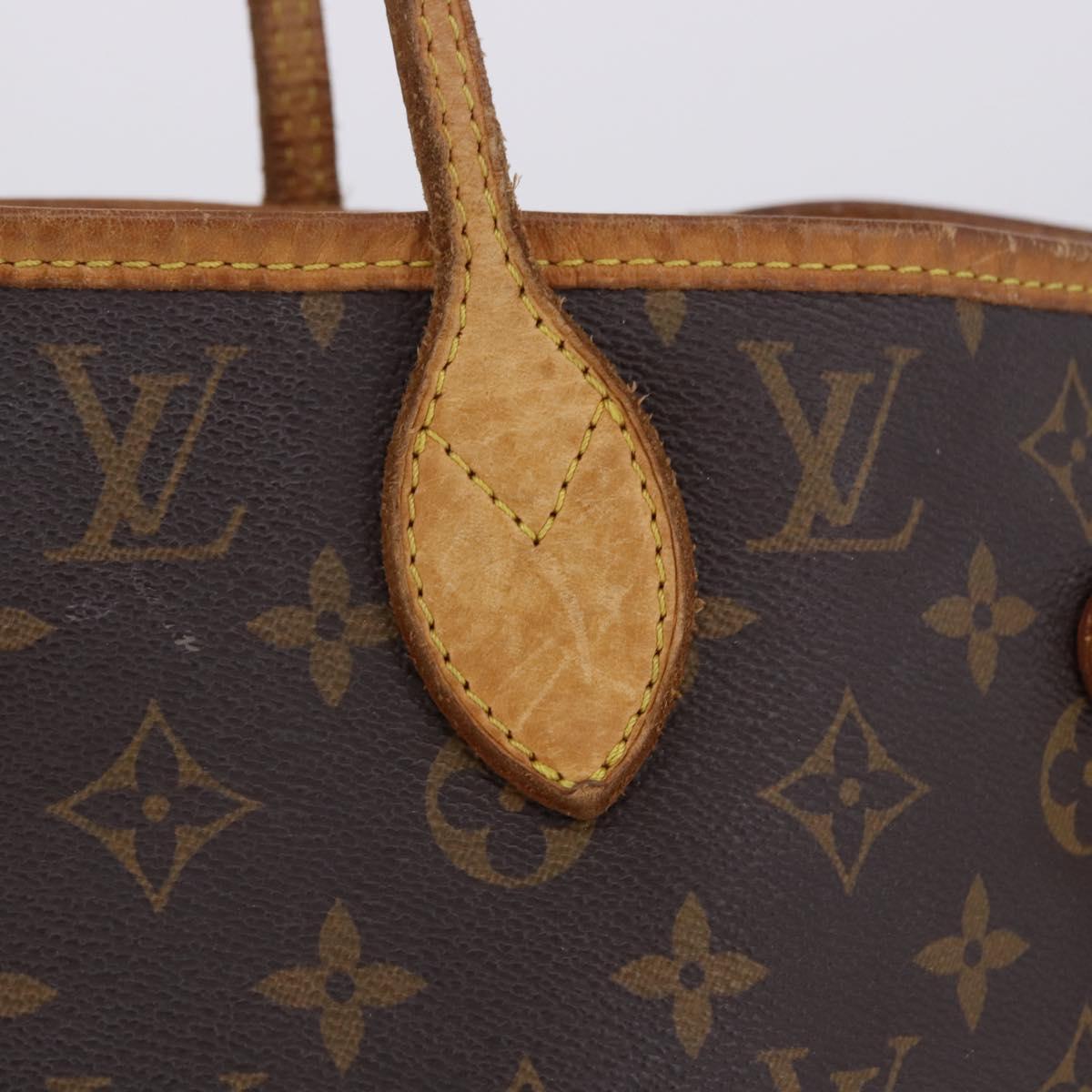 LOUIS VUITTON Monogram Neverfull MM Tote Bag M40156 LV Auth 203490