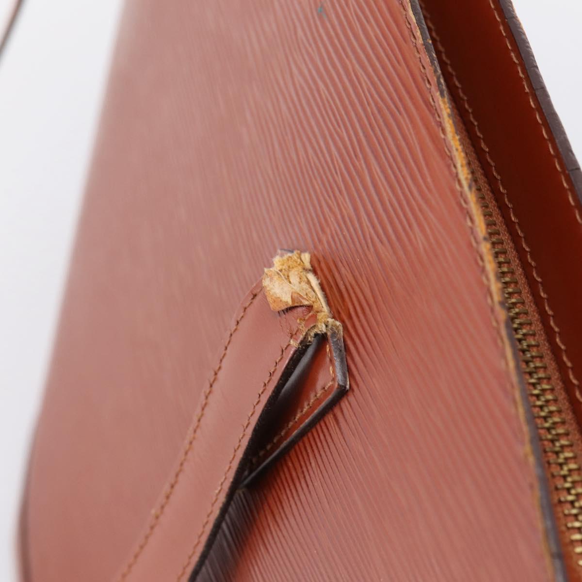 LOUIS VUITTON Epi Saint Jacques Shopping Shoulder Bag Brown M52263 Auth 203493