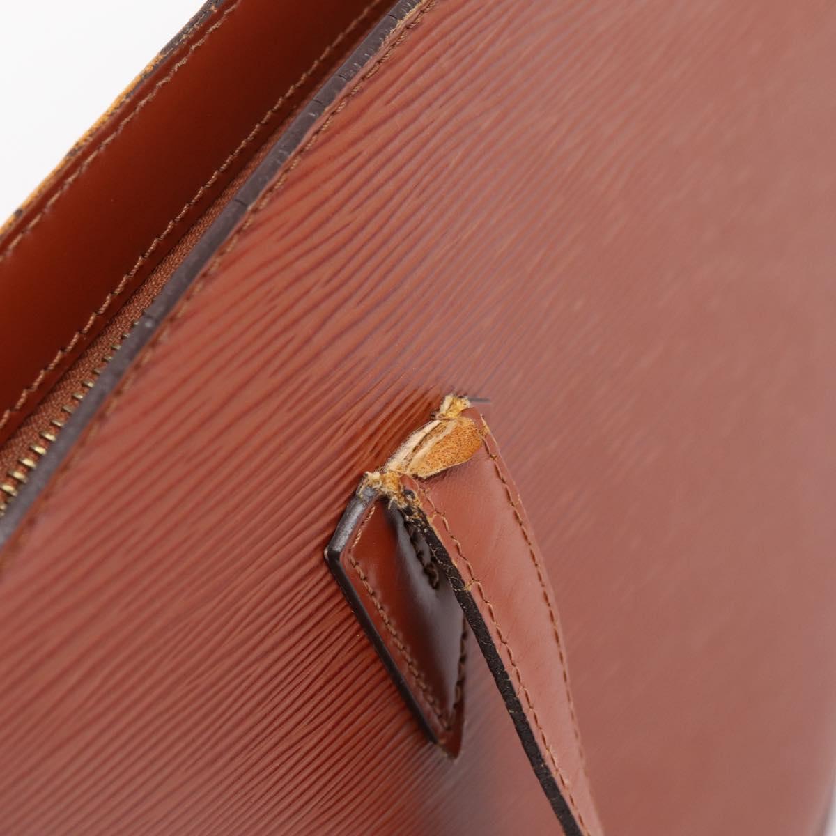 LOUIS VUITTON Epi Saint Jacques Shopping Shoulder Bag Brown M52263 Auth 203493