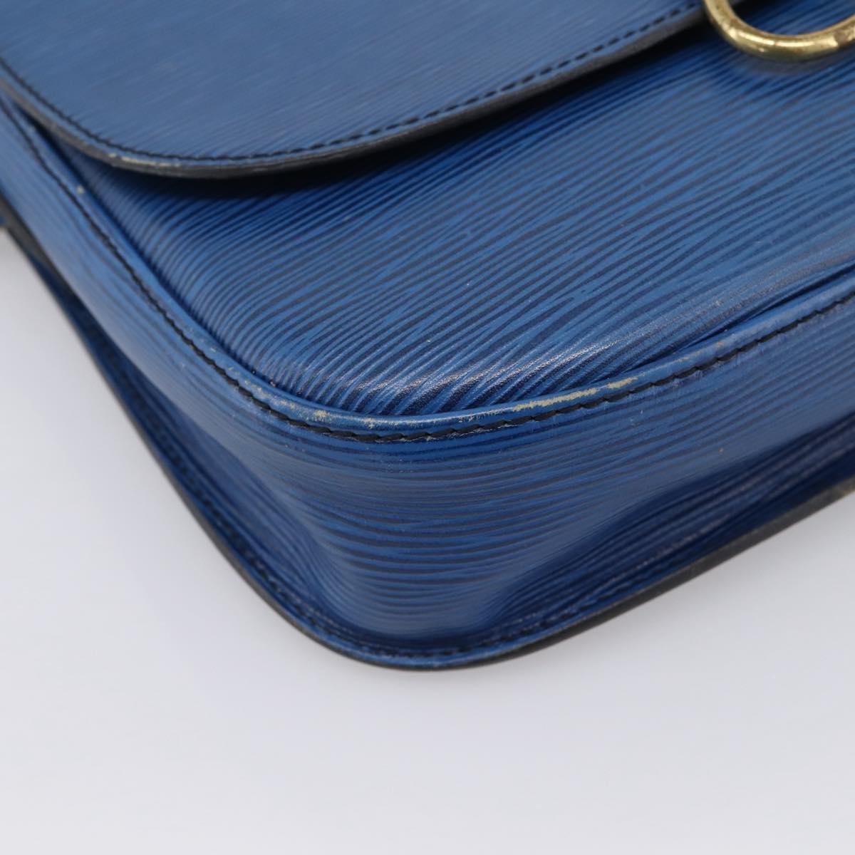LOUIS VUITTON Epi Saint Cloud GM Shoulder Bag Blue M52195 LV Auth 203495