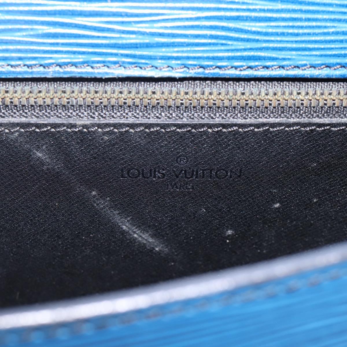 LOUIS VUITTON Epi Saint Cloud GM Shoulder Bag Blue M52195 LV Auth 203495