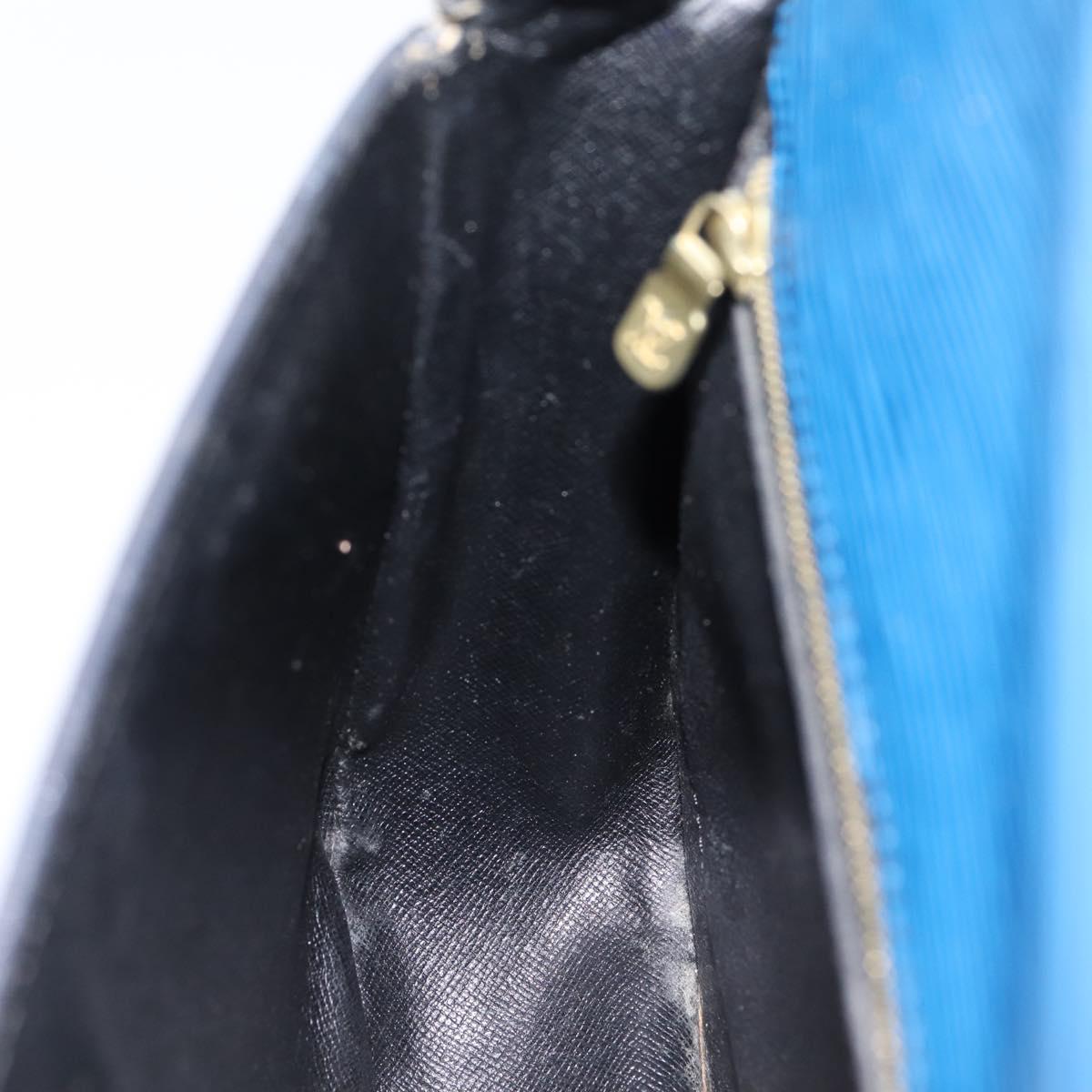 LOUIS VUITTON Epi Saint Cloud GM Shoulder Bag Blue M52195 LV Auth 203495
