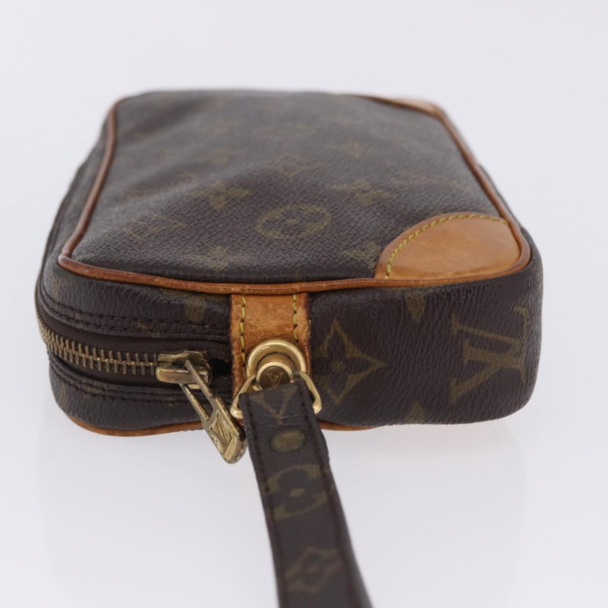 LOUIS VUITTON Monogram Marly Dragonne PM Clutch Bag M51827 LV Auth 203498A
