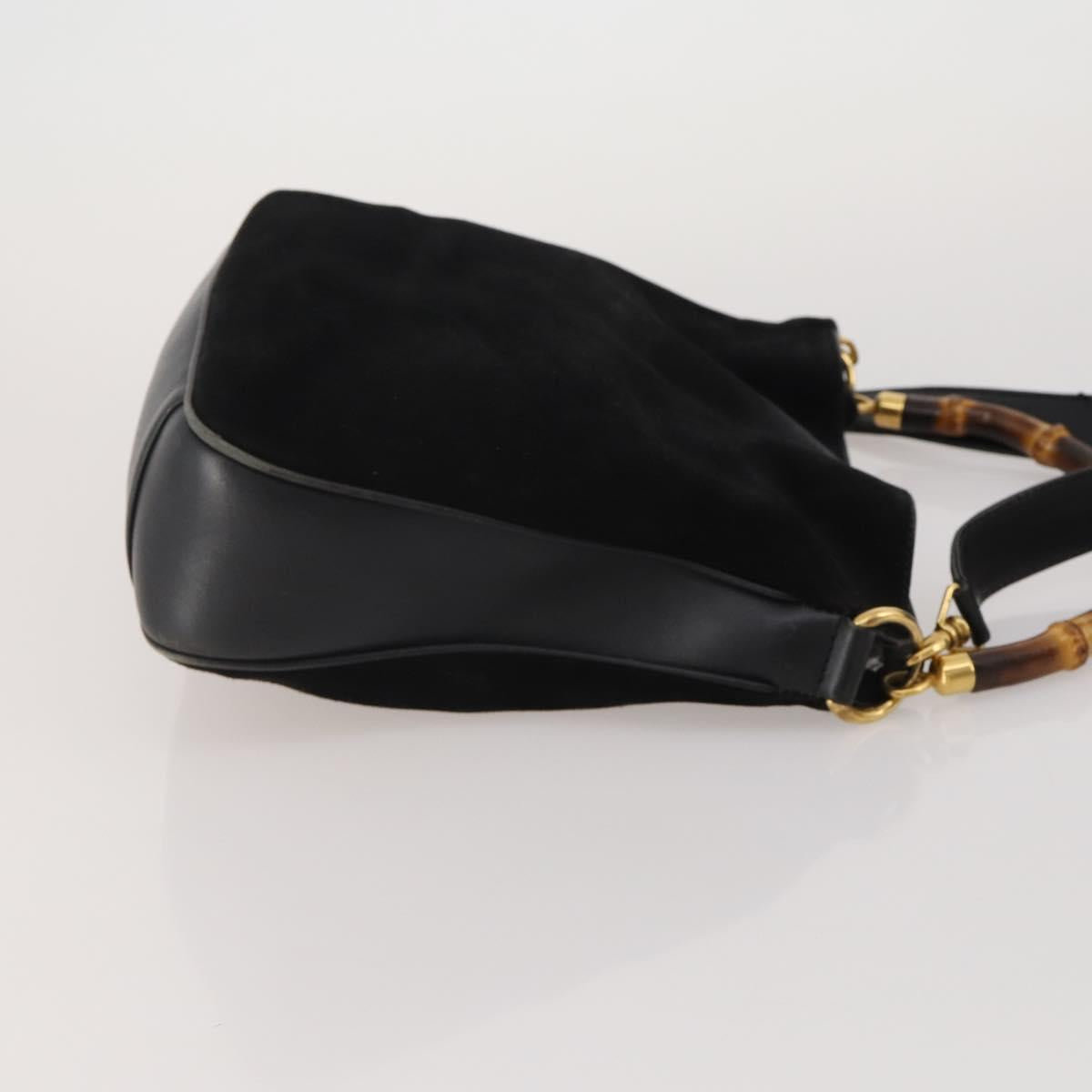 GUCCI GG Supreme Sherry Line Bag PVC Suede 3 Set Beige Black Navy Auth 203591