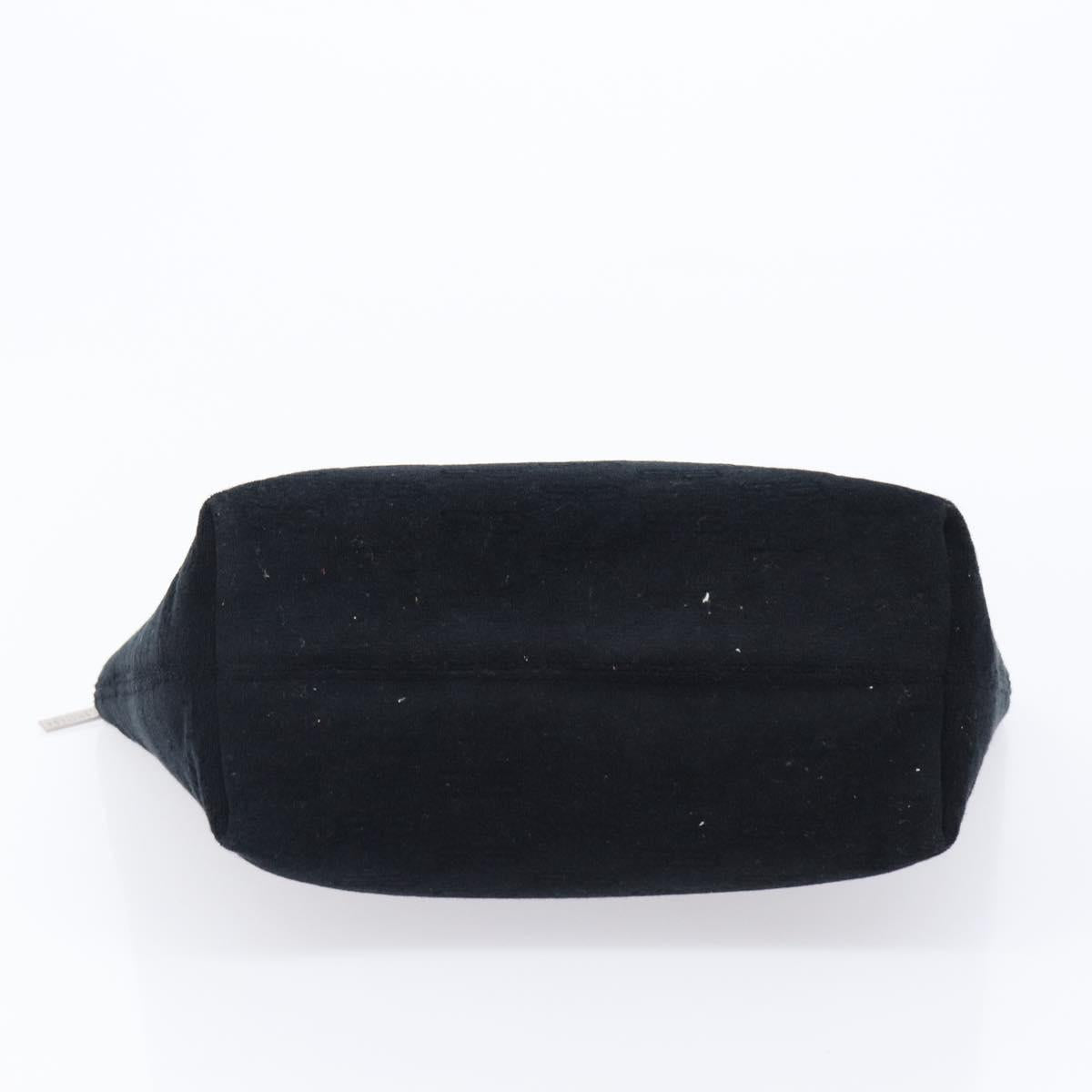 BALENCIAGA Clutch Bag Pile Black Silver Auth 203606A