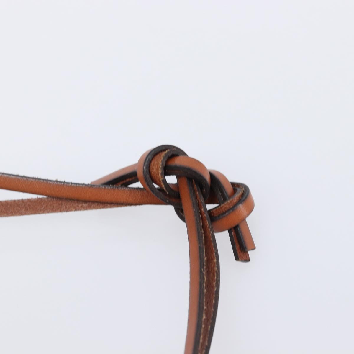 LOEWE Parauzui Visa Collaboration Purse Pouch Canvas Orange Auth 203609
