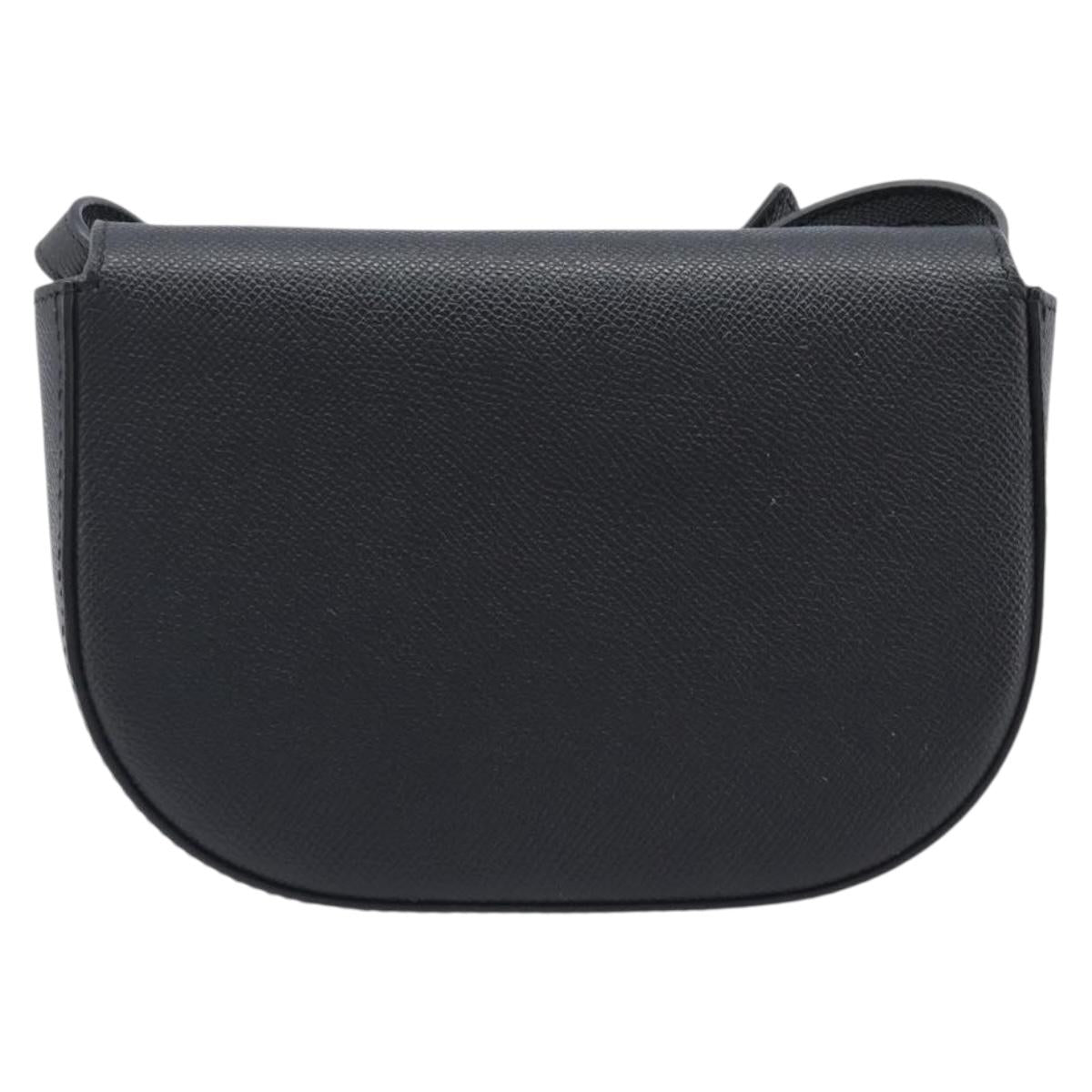 BALENCIAGA Ville Everyday Shoulder Bag Leather Black Gold 550639 Auth 203622V