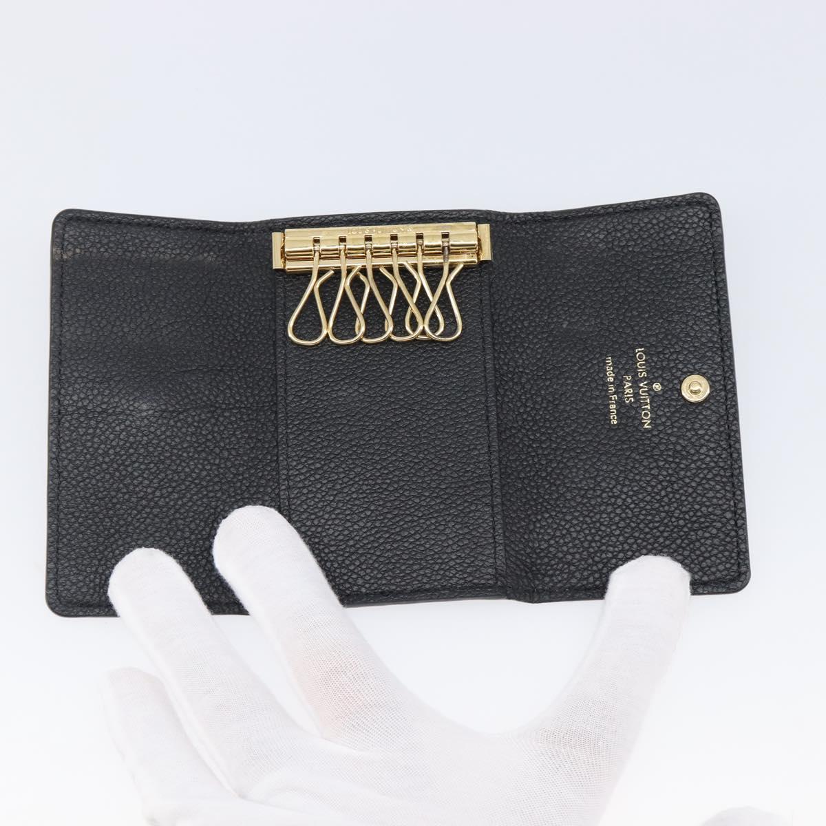 LOUIS VUITTON Empreinte Multicles 6 Key Case Black M64421 LV Auth 203628