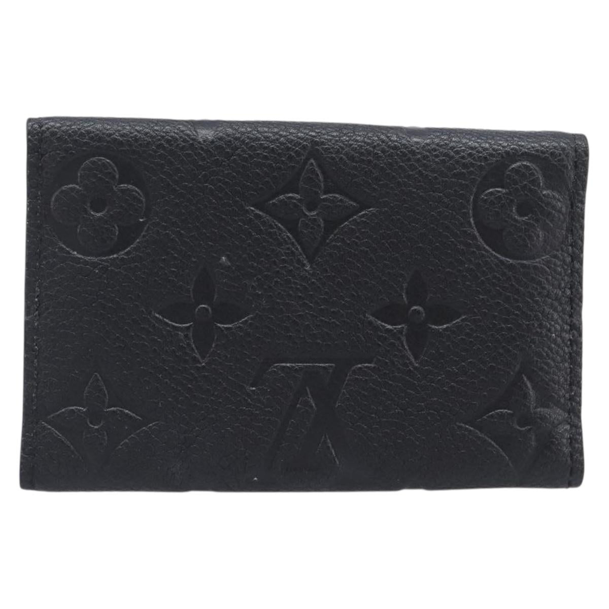 LOUIS VUITTON Empreinte Multicles 6 Key Case Black M64421 LV Auth 203628
