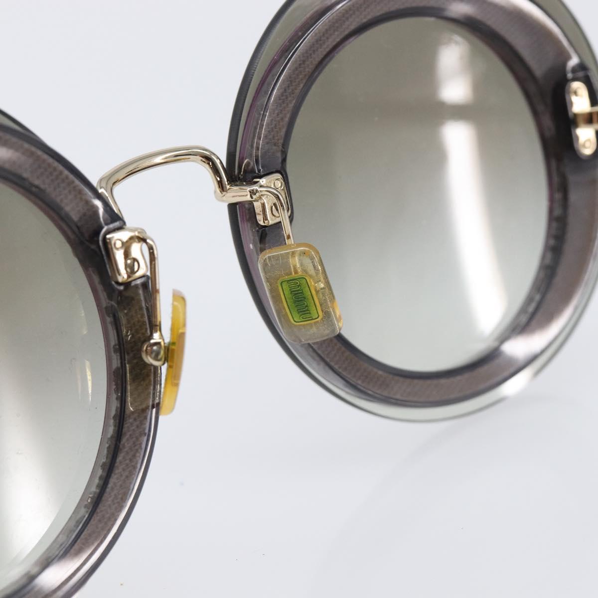 Miu Miu Sunglasses Plastic Gold Tone Auth 203629
