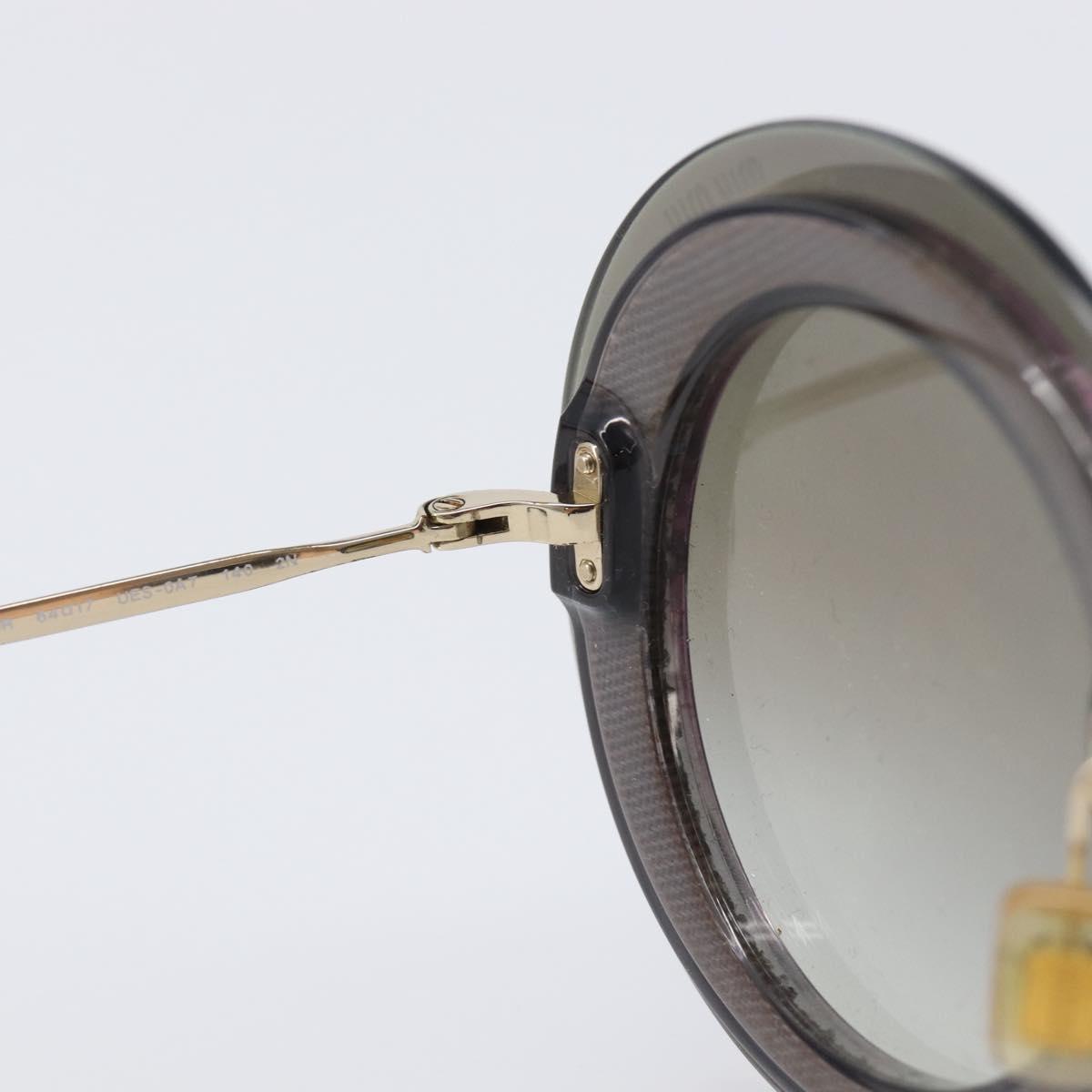 Miu Miu Sunglasses Plastic Gold Tone Auth 203629