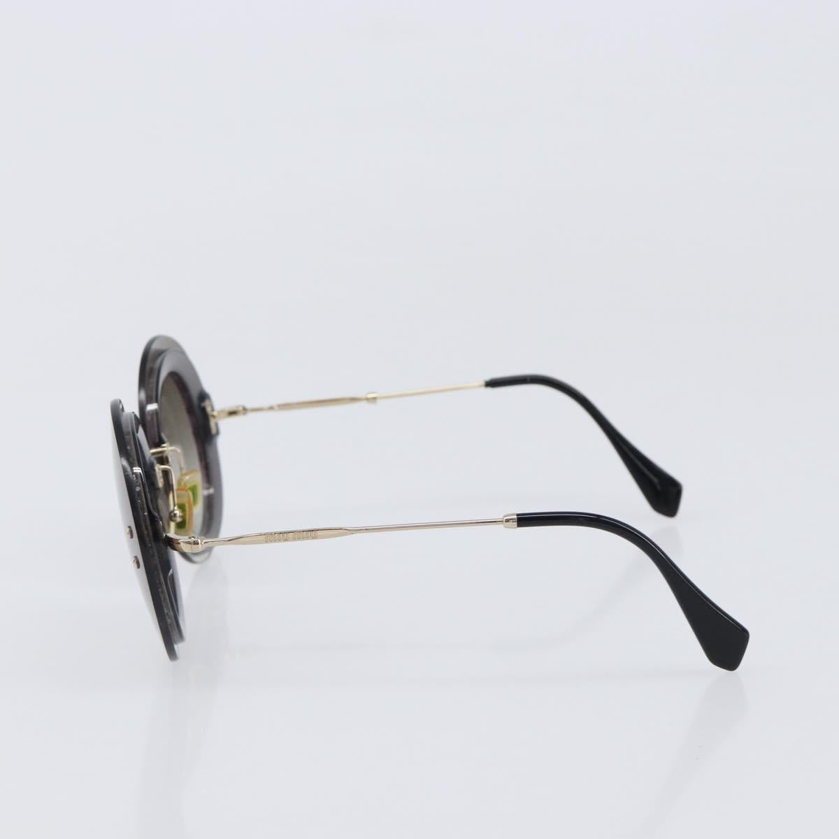Miu Miu Sunglasses Plastic Gold Tone Auth 203629