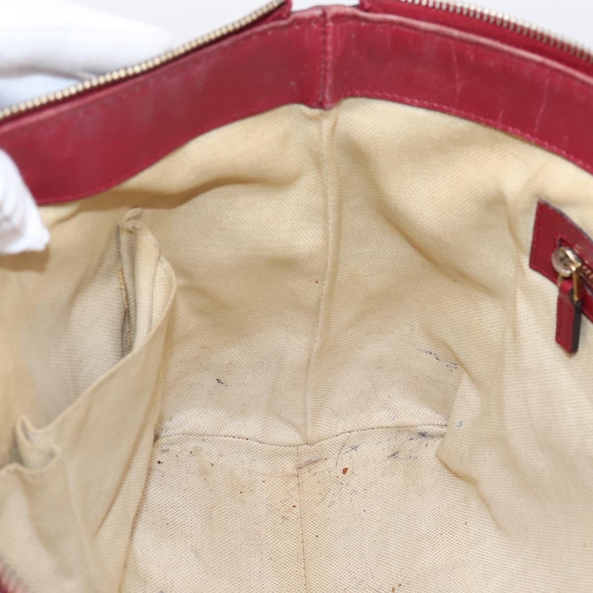 GUCCI GG Canvas Tote Bag Beige Gold 257069 Auth 203640
