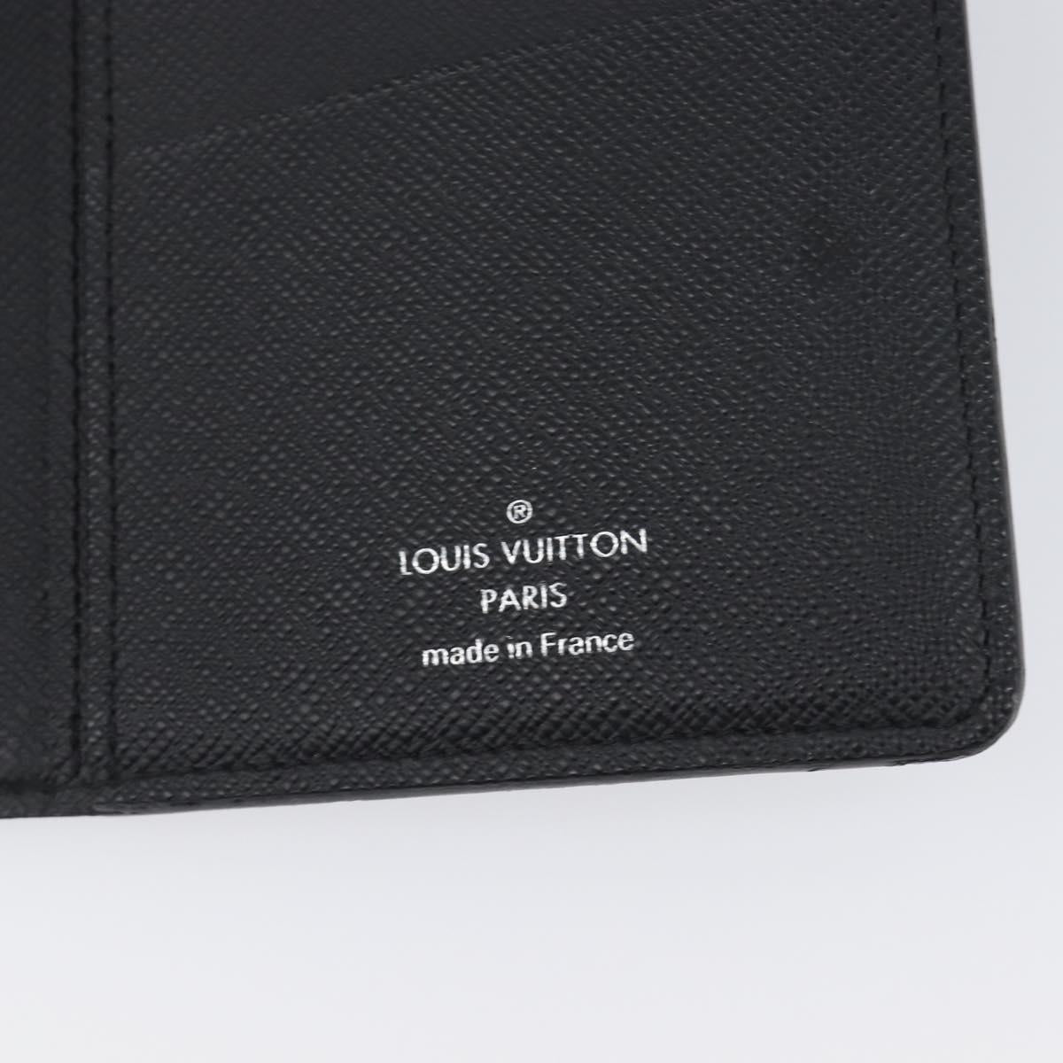 LOUIS VUITTON Monogram Eclipse Portefeuille Braza Wallet M61697 LV Auth 203645