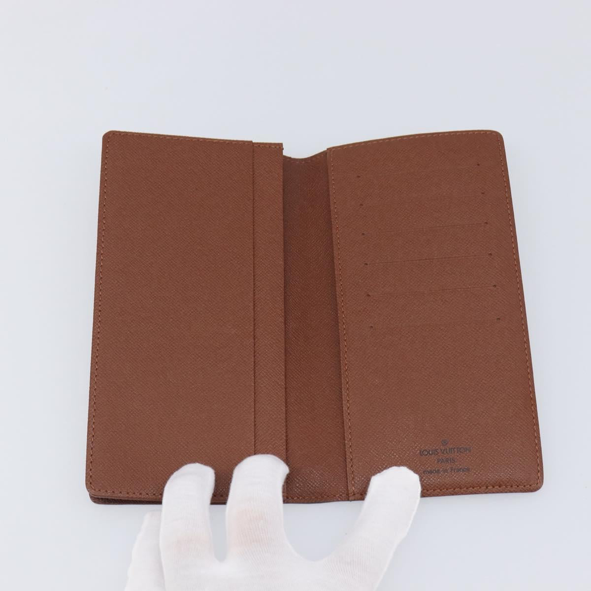 LOUIS VUITTON Monogram Porte Cartes Credit Billfold Wallet M60825 LV Auth 203646