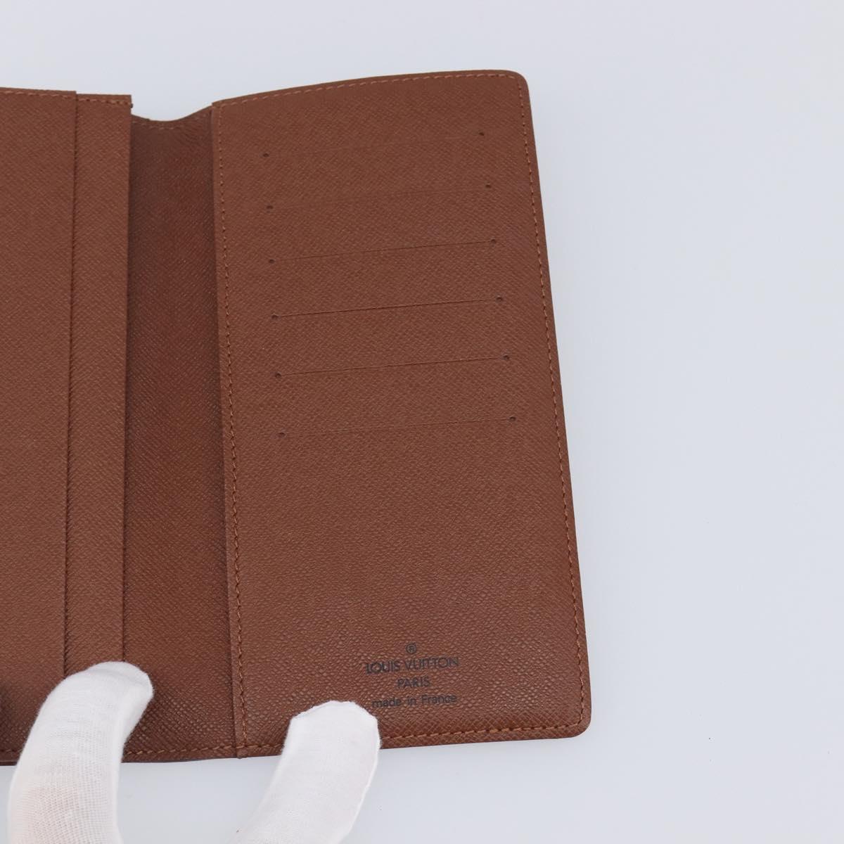 LOUIS VUITTON Monogram Porte Cartes Credit Billfold Wallet M60825 LV Auth 203646