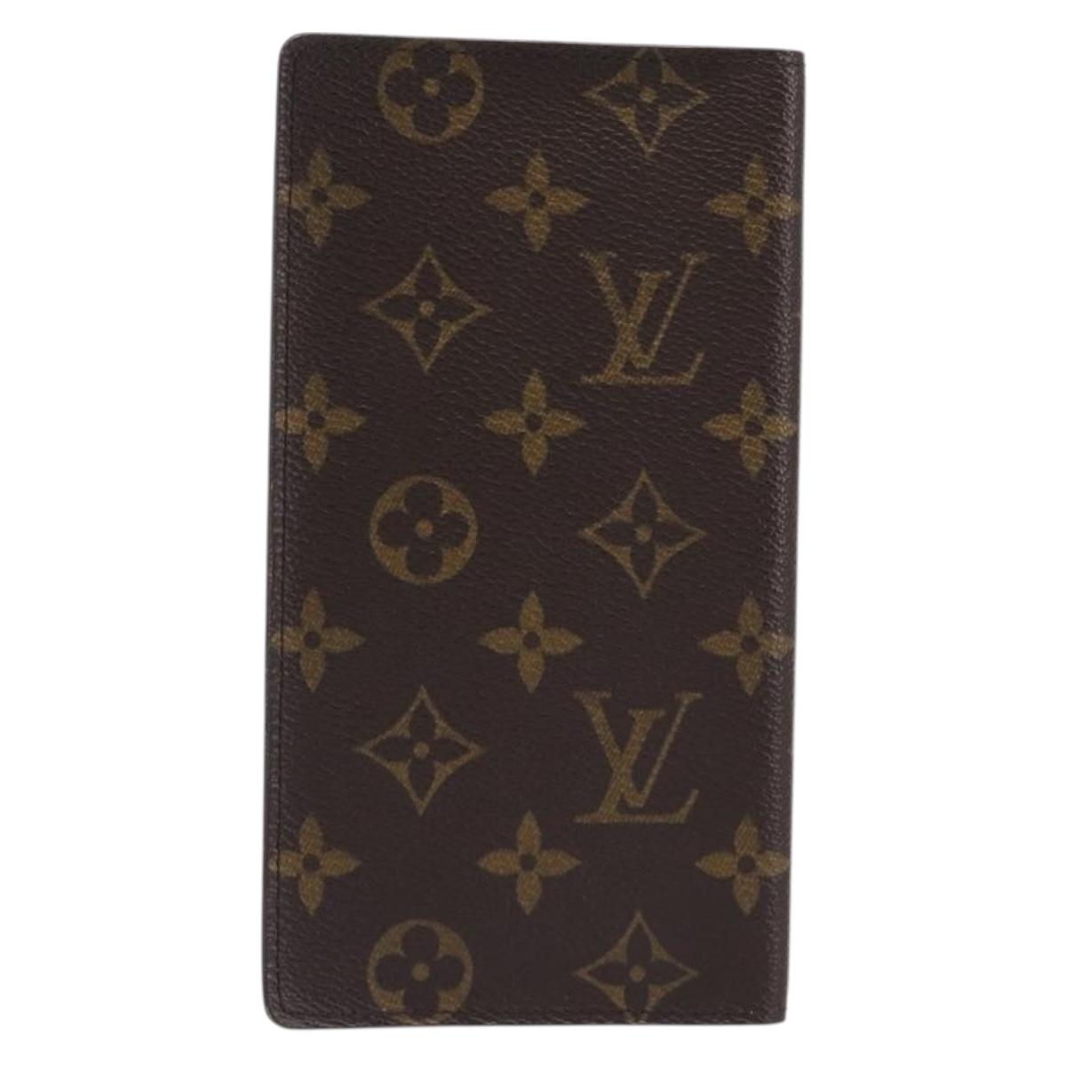 LOUIS VUITTON Monogram Porte Cartes Credit Billfold Wallet M60825 LV Auth 203646