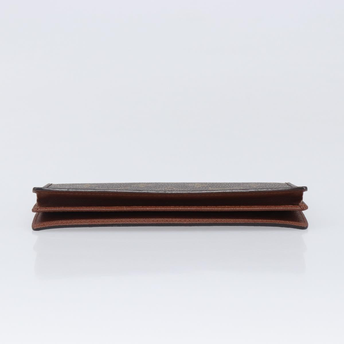 LOUIS VUITTON Monogram Porte Cartes Credit Billfold Wallet M60825 LV Auth 203646