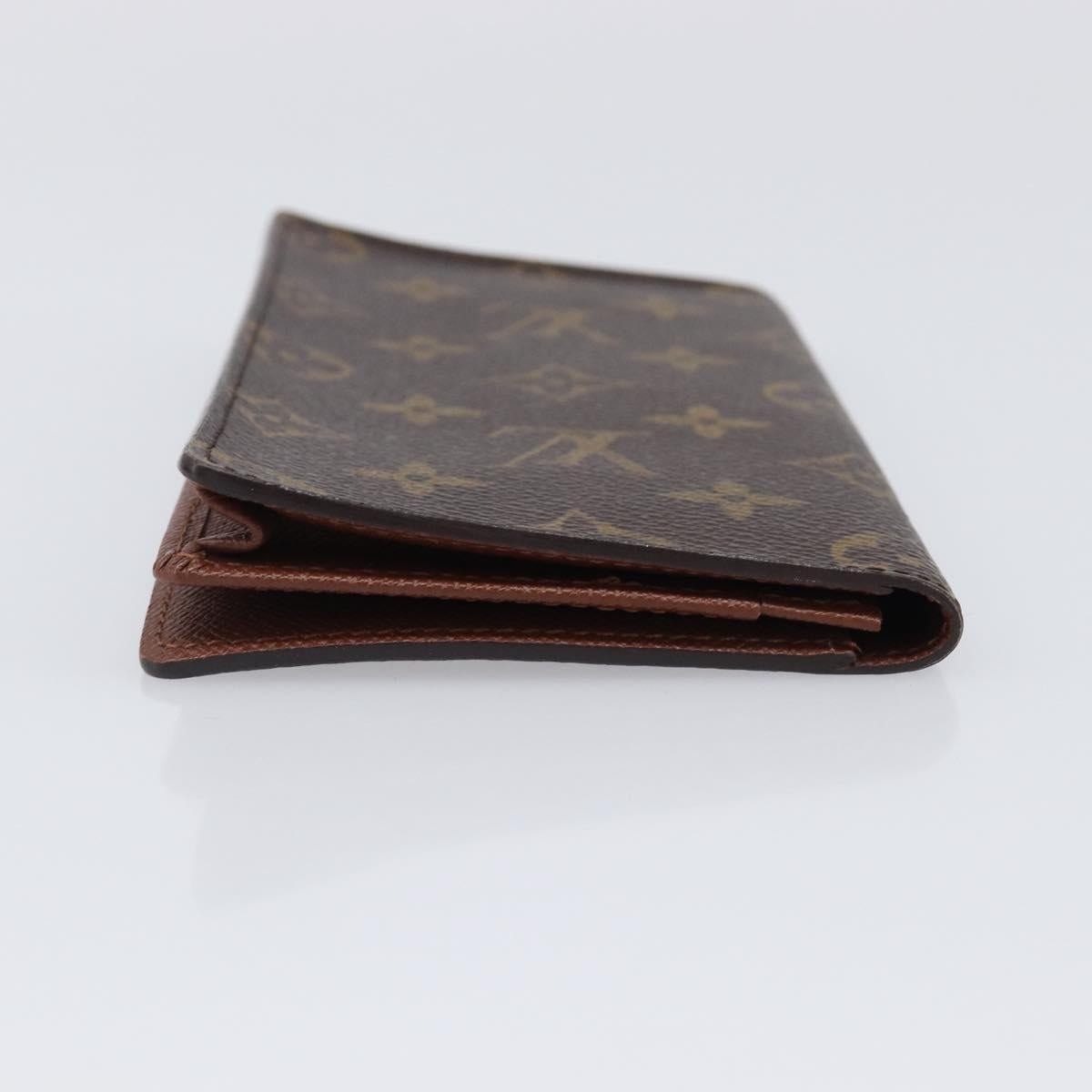 LOUIS VUITTON Monogram Porte Cartes Credit Billfold Wallet M60825 LV Auth 203646