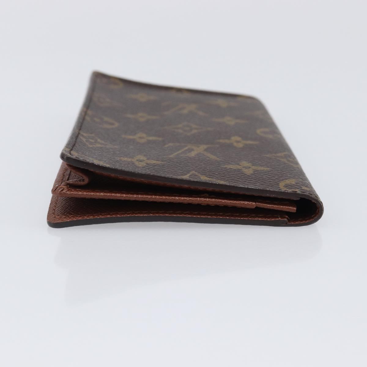 LOUIS VUITTON Monogram Porte Cartes Credit Billfold Wallet M60825 LV Auth 203646