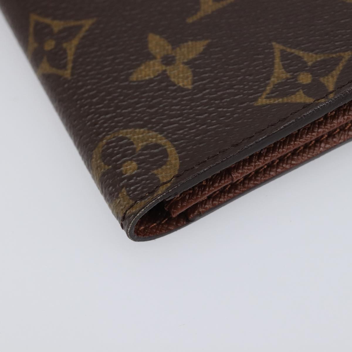 LOUIS VUITTON Monogram Porte Cartes Credit Billfold Wallet M60825 LV Auth 203646