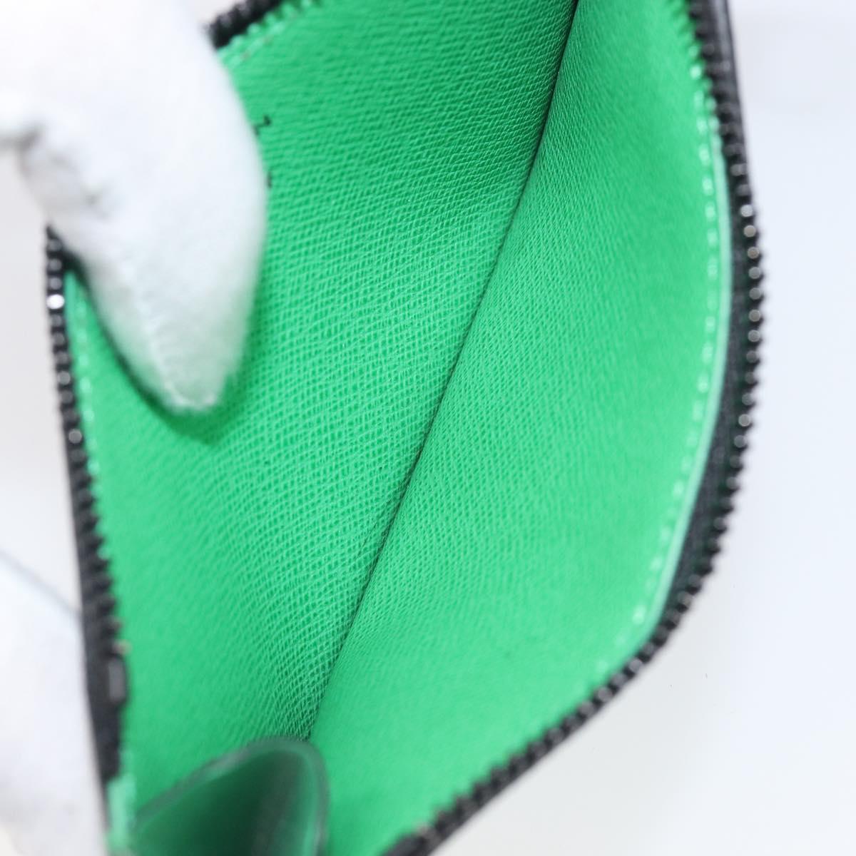 LOUIS VUITTON Monogram Macassar Coin Card Holder Green M82913 LV Auth 203665A