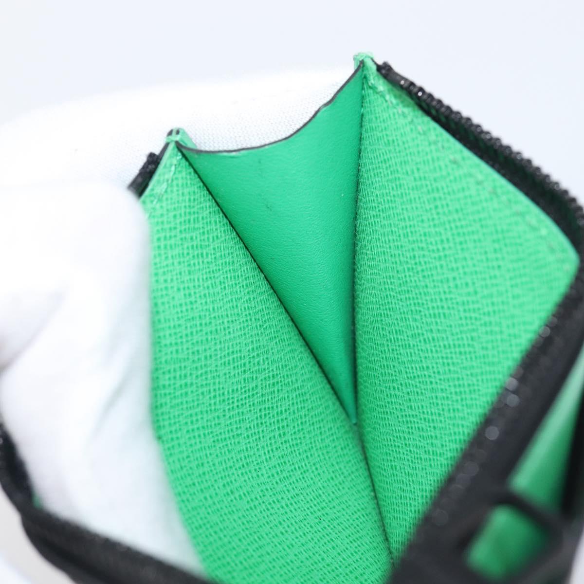 LOUIS VUITTON Monogram Macassar Coin Card Holder Green M82913 LV Auth 203665A