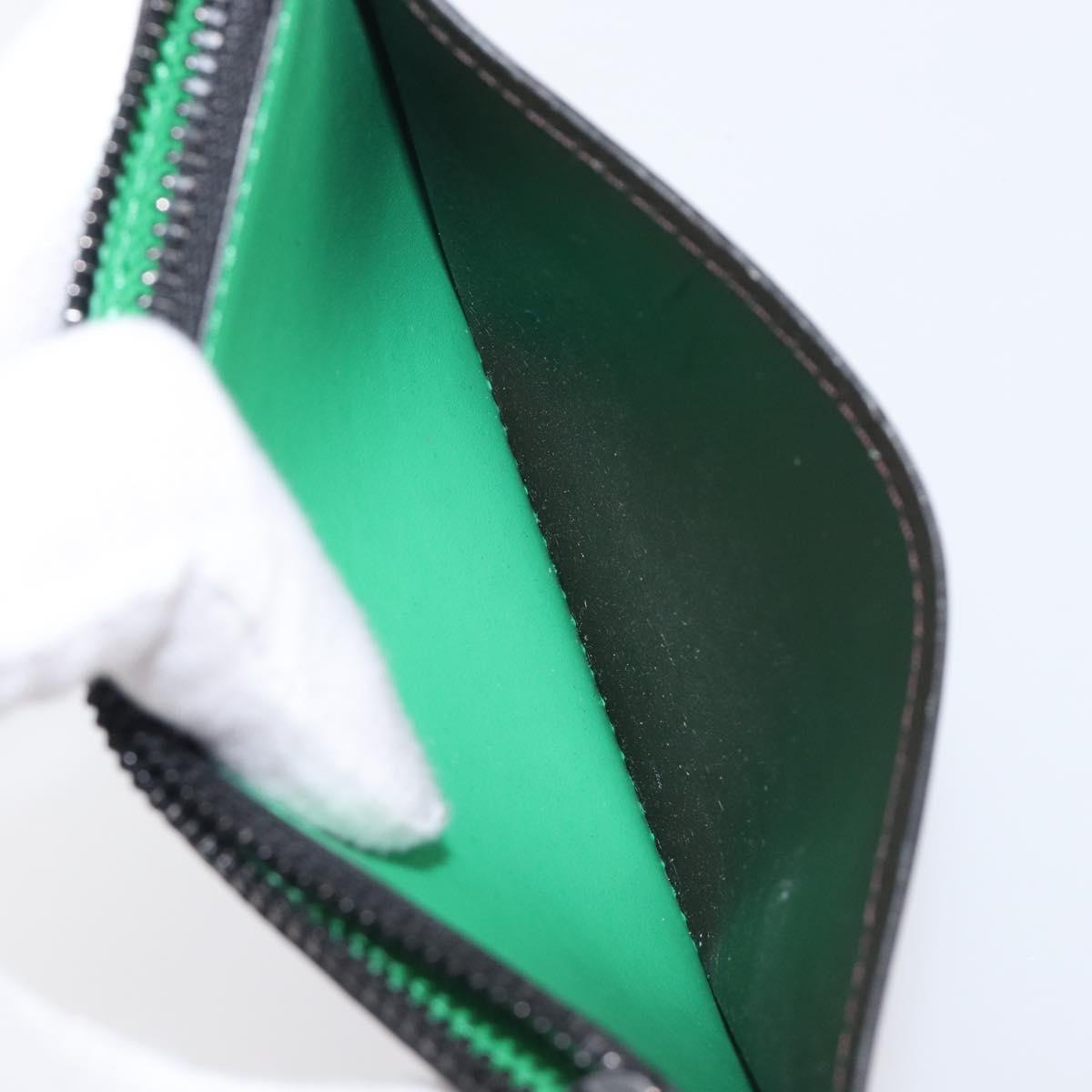 LOUIS VUITTON Monogram Macassar Coin Card Holder Green M82913 LV Auth 203665A