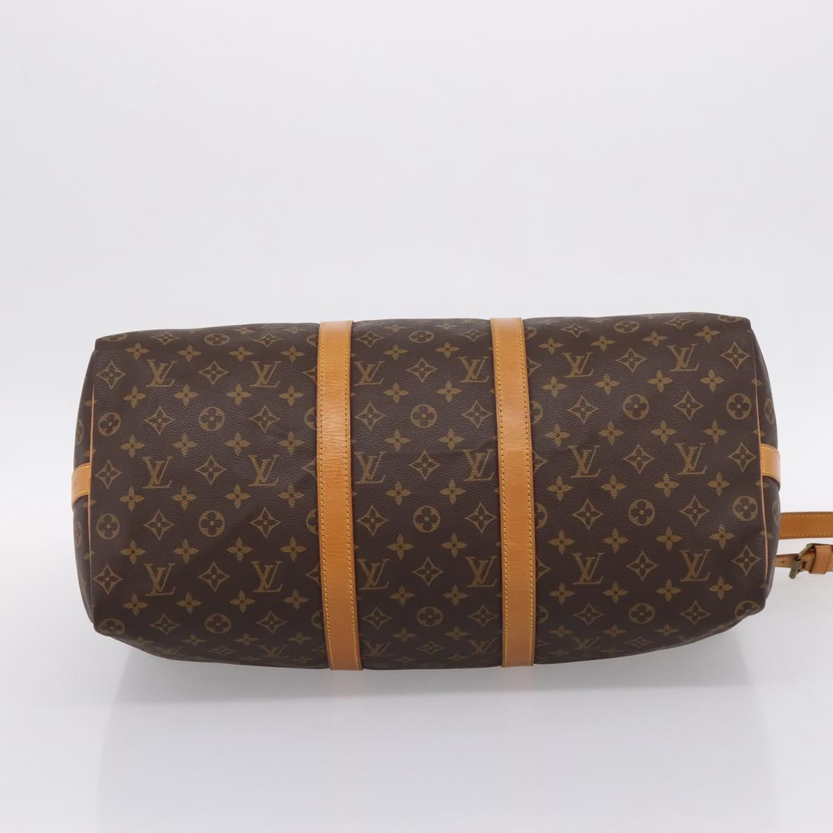 LOUIS VUITTON Monogram Keepall Bandouliere 50 Boston Bag M41416 LV Auth 203666V