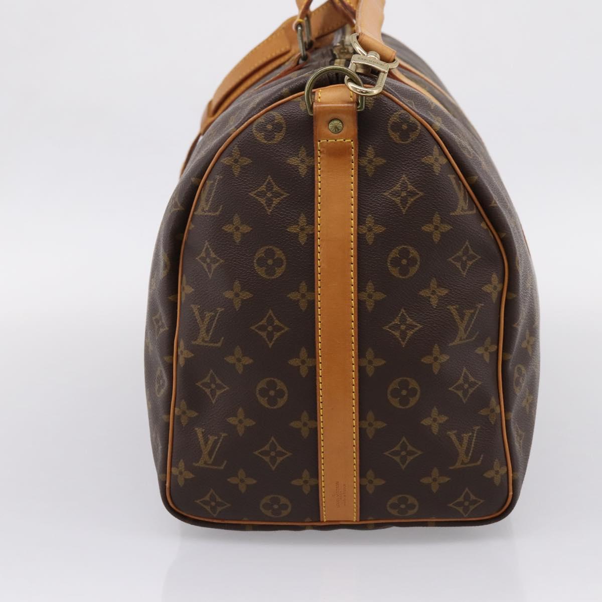 LOUIS VUITTON Monogram Keepall Bandouliere 50 Boston Bag M41416 LV Auth 203666V