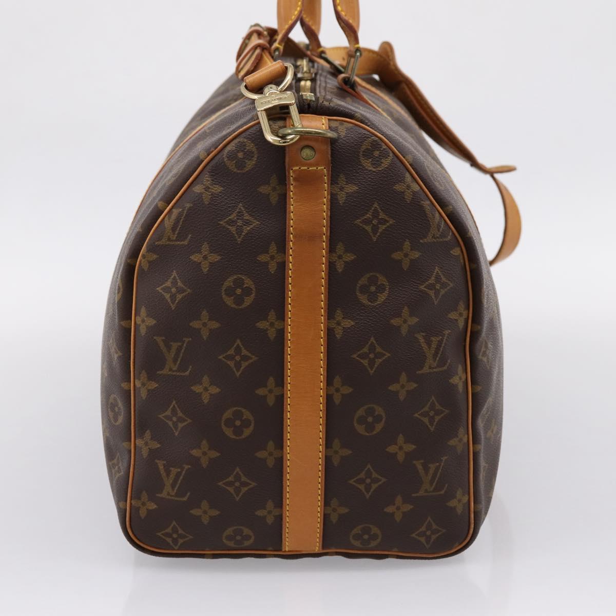 LOUIS VUITTON Monogram Keepall Bandouliere 50 Boston Bag M41416 LV Auth 203666V