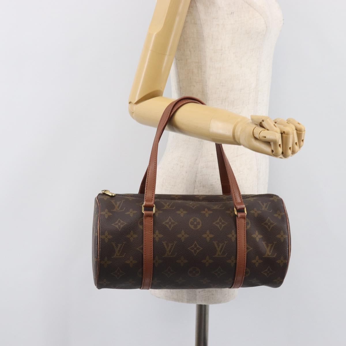 LOUIS VUITTON Monogram Papillon 30 Hand Bag M51385 LV Auth 203667A