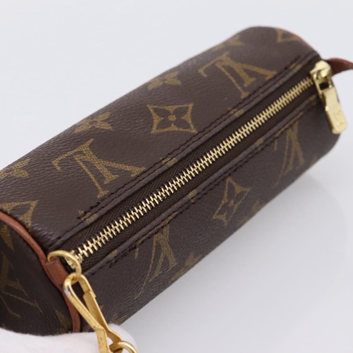 LOUIS VUITTON Monogram Papillon Pouch LV Auth 203668