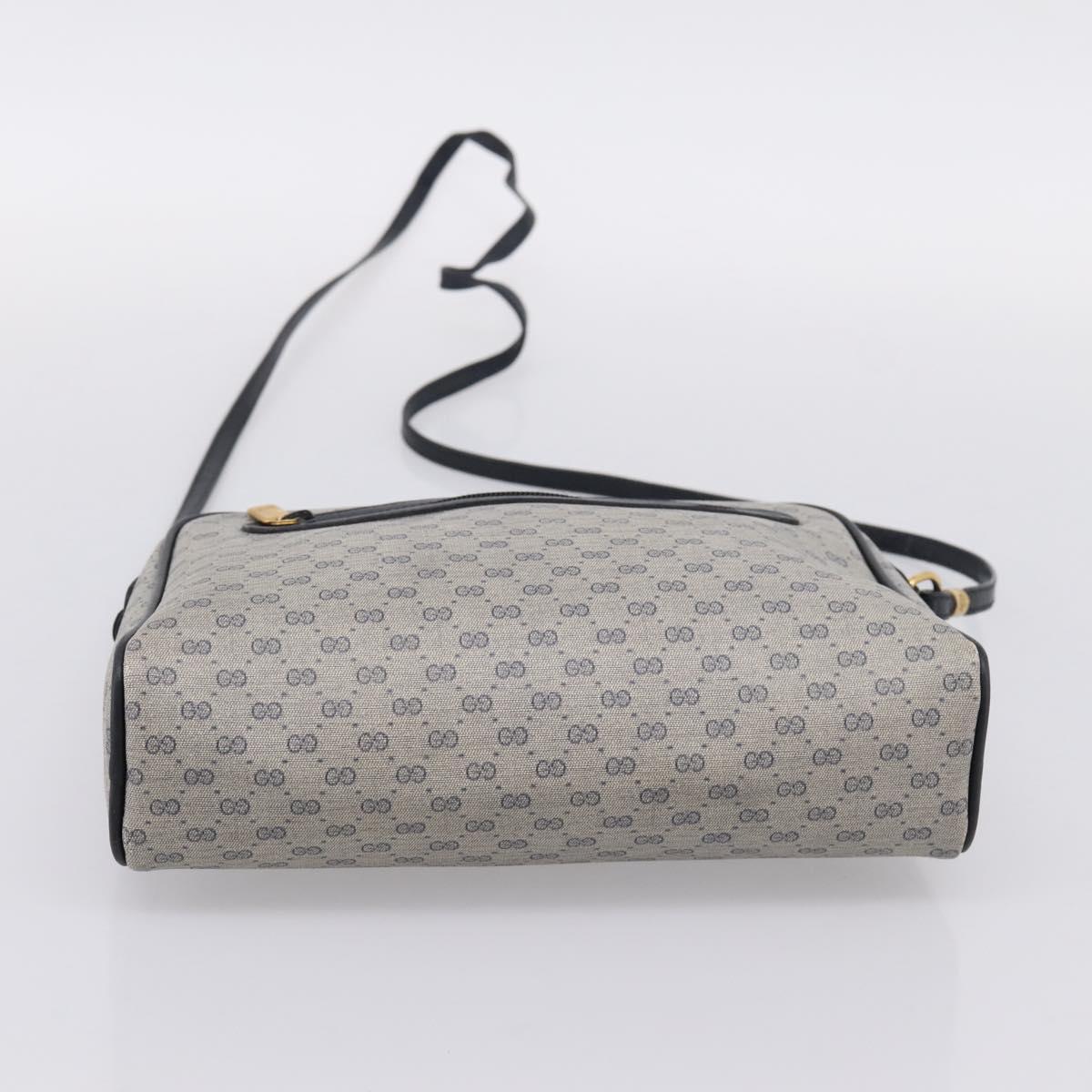 GUCCI GG Supreme Shoulder Bag PVC Navy Gold 007 39 0014 Auth 203669