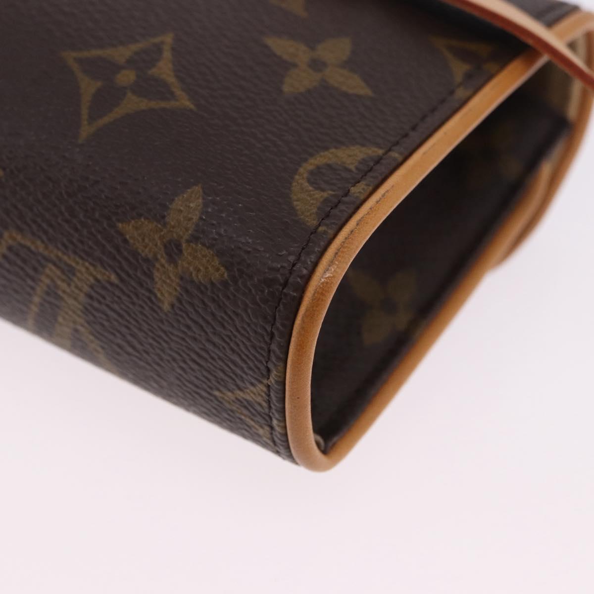LOUIS VUITTON Monogram Pochette Florentine Waist Bag M51855 LV Auth 203670V