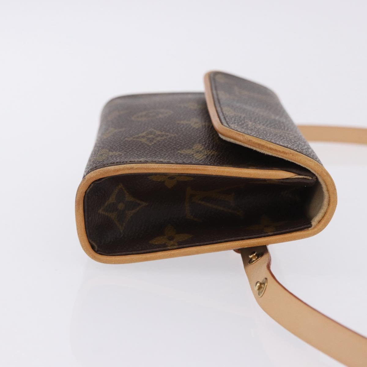 LOUIS VUITTON Monogram Pochette Florentine Waist Bag M51855 LV Auth 203670V