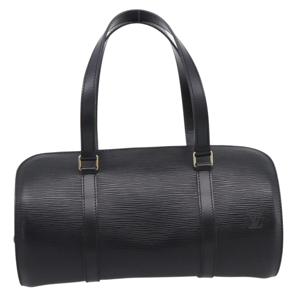 LOUIS VUITTON Epi Soufflot Hand Bag Black M52222 LV Auth 203679V