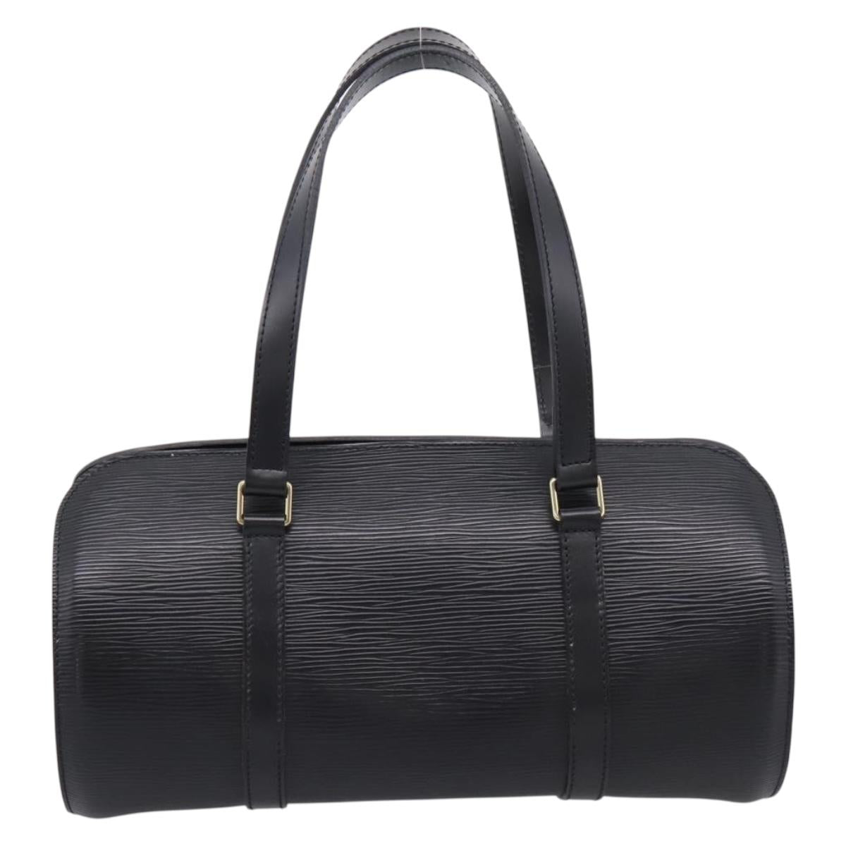 LOUIS VUITTON Epi Soufflot Hand Bag Black M52222 LV Auth 203679V