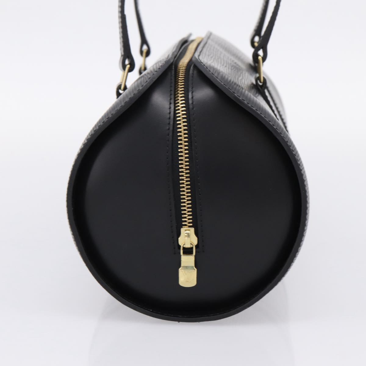 LOUIS VUITTON Epi Soufflot Hand Bag Black M52222 LV Auth 203679V