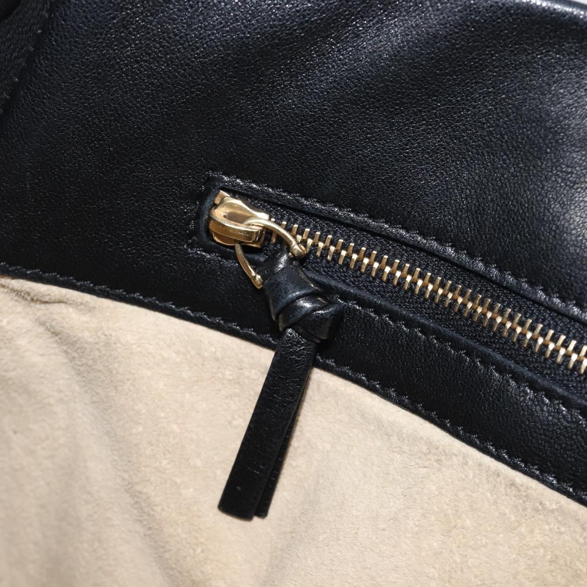 BOTTEGA VENETA INTRECCIATO Shoulder Bag Leather Outlet Black Auth 203682V