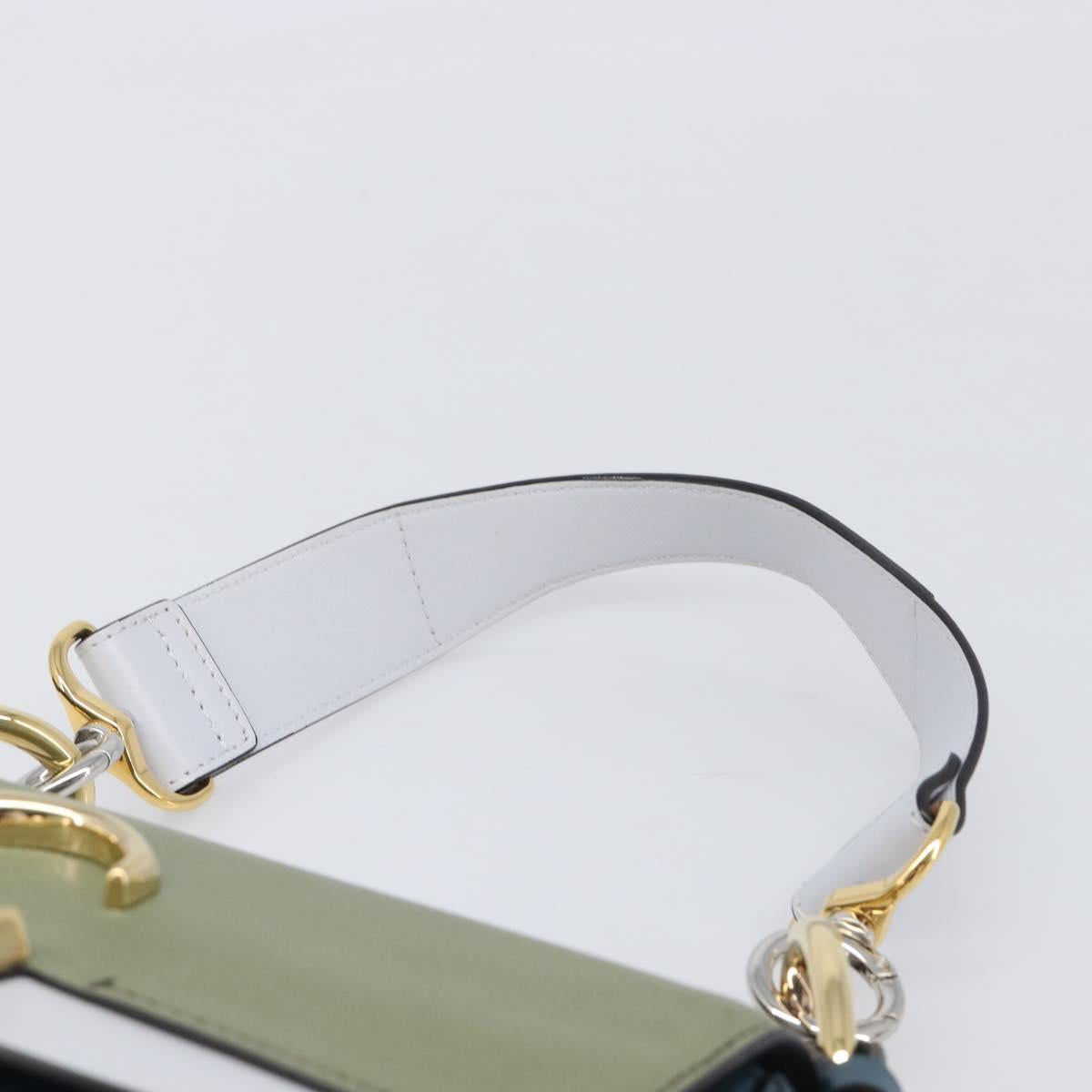 Chloe Shoulder Bag Leather 2way Navy Gold Auth 203685M
